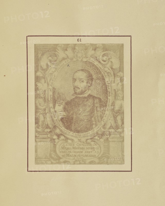 Portrait of Don Miguel Mañara; Nikolaas Henneman, British, 1813 - 1893, London, England; 1847; Salted paper print; 7.3 × 5.3 cm