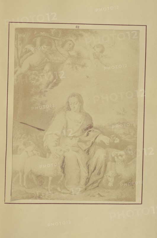 The Divine Shepherdess; Nikolaas Henneman, British, 1813 - 1893, London, England; 1847; Salted paper print; 13 × 9.5 cm