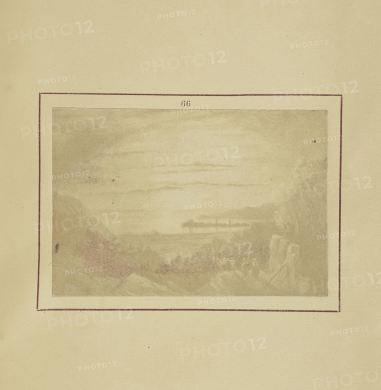 View of Gijon, the Birth-Place of Don Juan Agustin Cean Bermudez; Nikolaas Henneman, British, 1813 - 1893, London, England