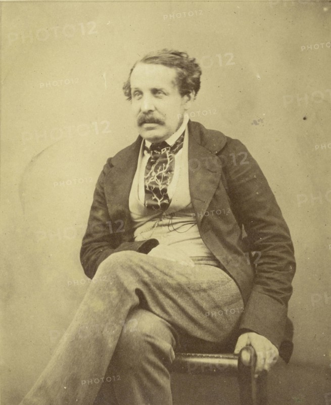 Portrait of John Wheeley Gough Gutch; John G. Crace, British, 1809 - 1889, Europe; 1855; Albumen silver print