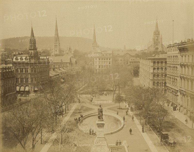 Montreal, Place Victoria; Montreal, Quebec, Canada; 1860s - 1880s; Albumen silver print