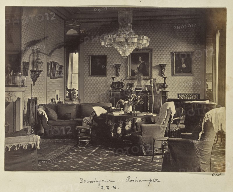 Drawingroom - Roehampton; Ronald Ruthven Leslie-Melville, Scottish,1835 - 1906, England; 1860s; Albumen silver print
