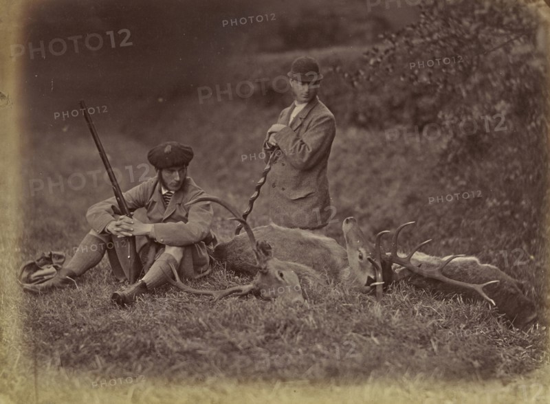 A Day's Deerstalking: Not a Bad Day's Work; Ronald Ruthven Leslie-Melville, Scottish,1835 - 1906, England; 1860s; Albumen