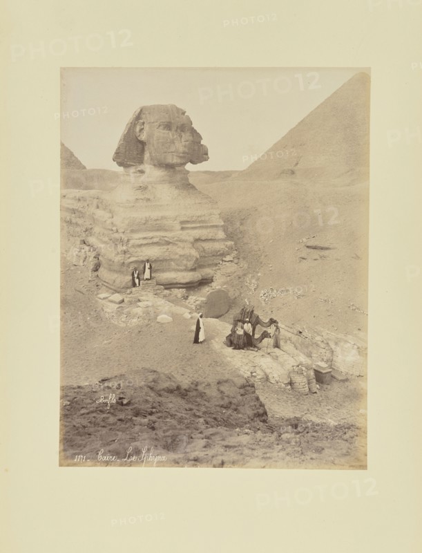 Caire - Le Sphynx; Félix Bonfils, French, 1831 - 1885, 1870s; Albumen silver print