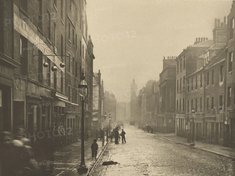 High Street from College Open; Thomas Annan, Scottish,1829 - 1887, Glasgow, Scotland; negative 1868; print 1900; Photogravure