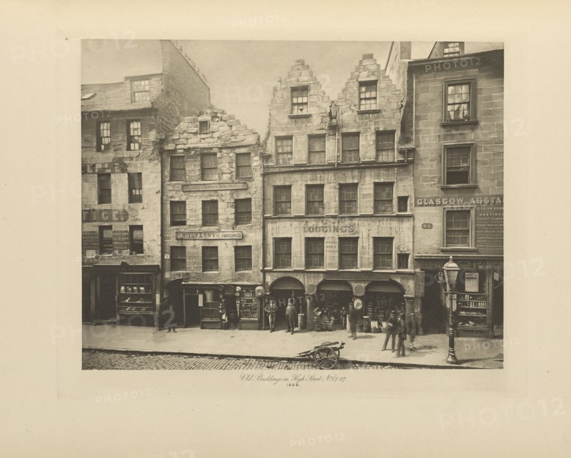 Old Buildings in High Street, Nos. 17-27; Thomas Annan, Scottish,1829 - 1887, Glasgow, Scotland; negative 1868; print 1900