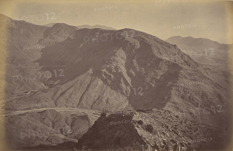 Desert mountains; John Burke, British, active 1860s - 1870s, Afghanistan; 1878 - 1879; Albumen silver print