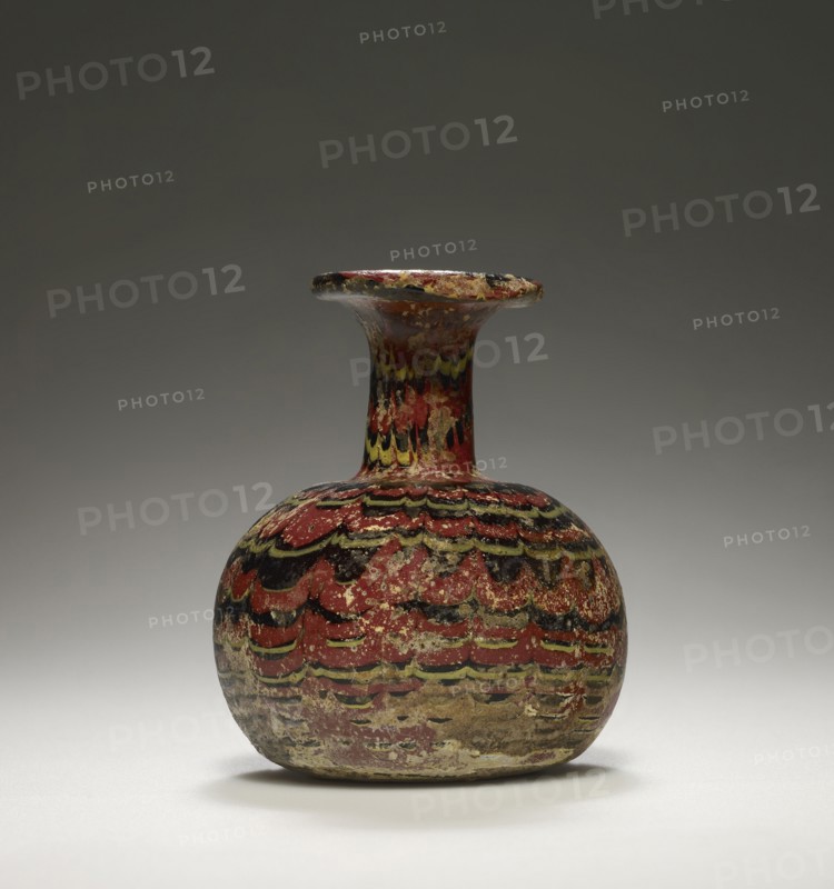 Flask; Workshop in the Eastern Mediterranean, Eastern Mediterranean; perhaps 4th - 5th century; Glass; 8.3 cm 3 1,4 in