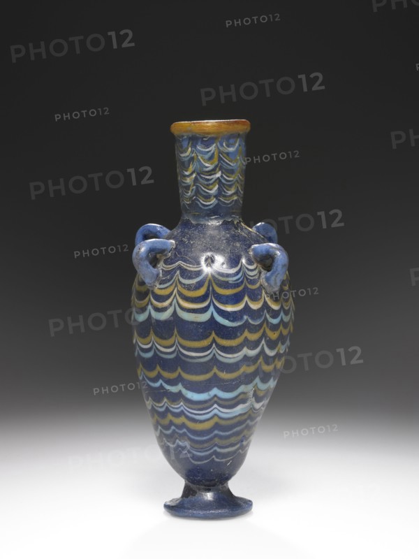 Amphoriskos; Egypt; about 1403 - 1347 B.C; Glass; 9.5 cm, 3 3,4 in