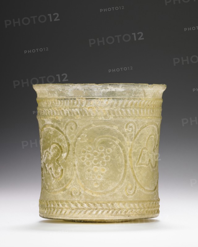 Beaker; Eastern Mediterranean; 1st century; Glass; 7 x 7 cm, 2 3,4 x 2 3,4 in