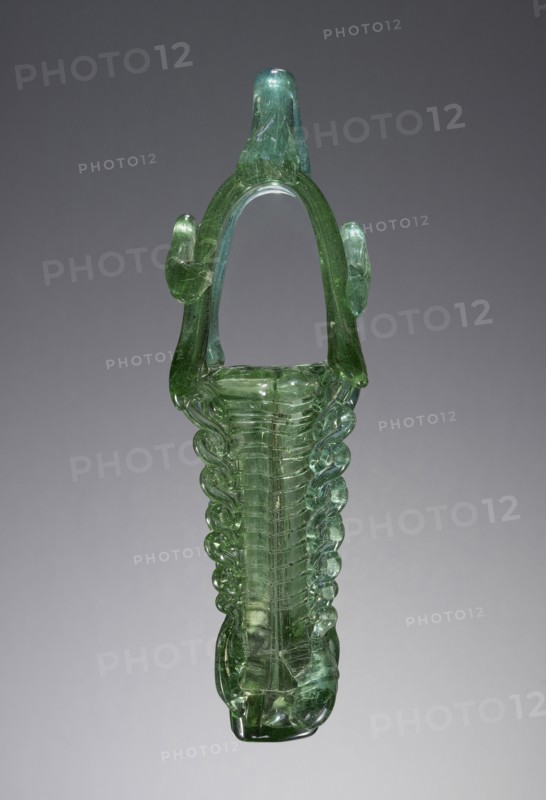 Quadripartite Kohl Tube; Roman Empire; 5th - 6th century; Glass; 22.5 x 6 cm, 8 7,8 x 2 3,8 in