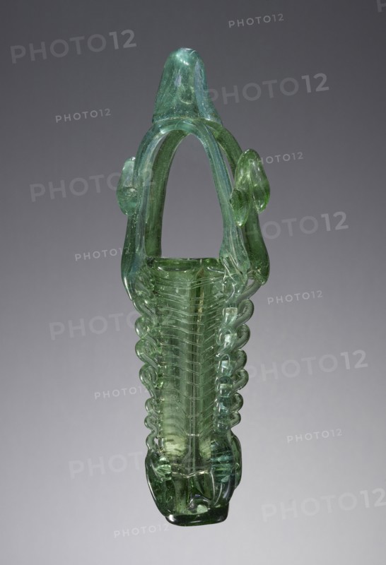 Quadripartite Kohl Tube; Roman Empire; 5th - 6th century; Glass; 22.5 x 6 cm, 8 7,8 x 2 3,8 in