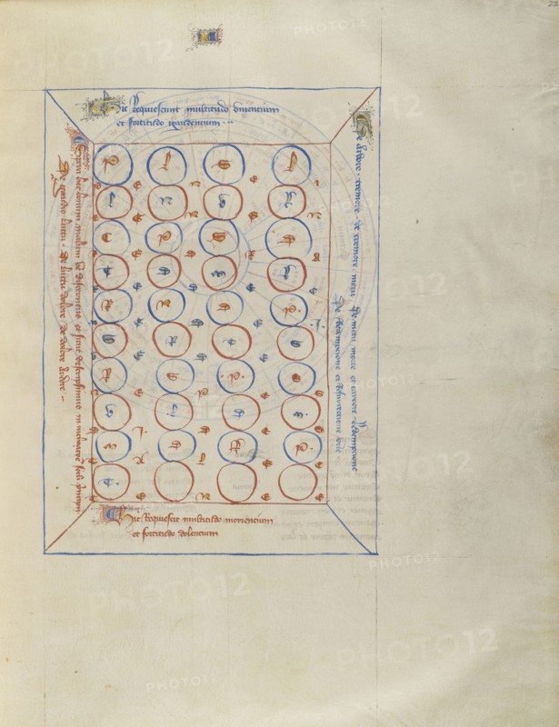 Chart; Virgil Master, French, active about 1380 - 1420, Paris, France; about 1405; Tempera colors, gold paint, gold leaf