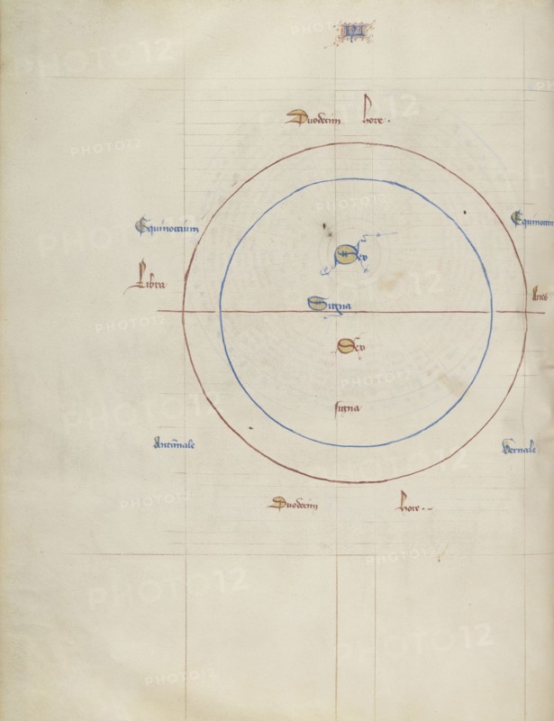 Chart; Virgil Master, French, active about 1380 - 1420, Paris, France; about 1405; Tempera colors, gold paint, gold leaf