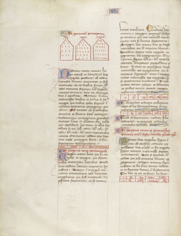 Chart; Virgil Master, French, active about 1380 - 1420, Paris, France; about 1405; Tempera colors, gold paint, gold leaf