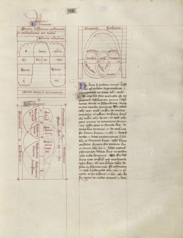 Chart; Virgil Master, French, active about 1380 - 1420, Paris, France; about 1405; Tempera colors, gold paint, gold leaf
