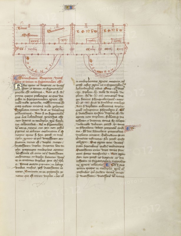 Chart; Virgil Master, French, active about 1380 - 1420, Paris, France; about 1405; Tempera colors, gold paint, gold leaf