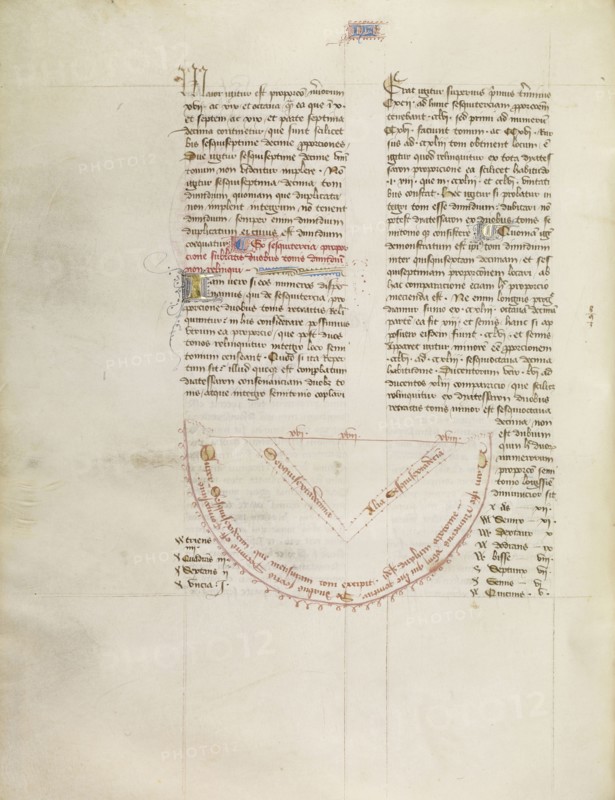 Chart; Virgil Master, French, active about 1380 - 1420, Paris, France; about 1405; Tempera colors, gold paint, gold leaf