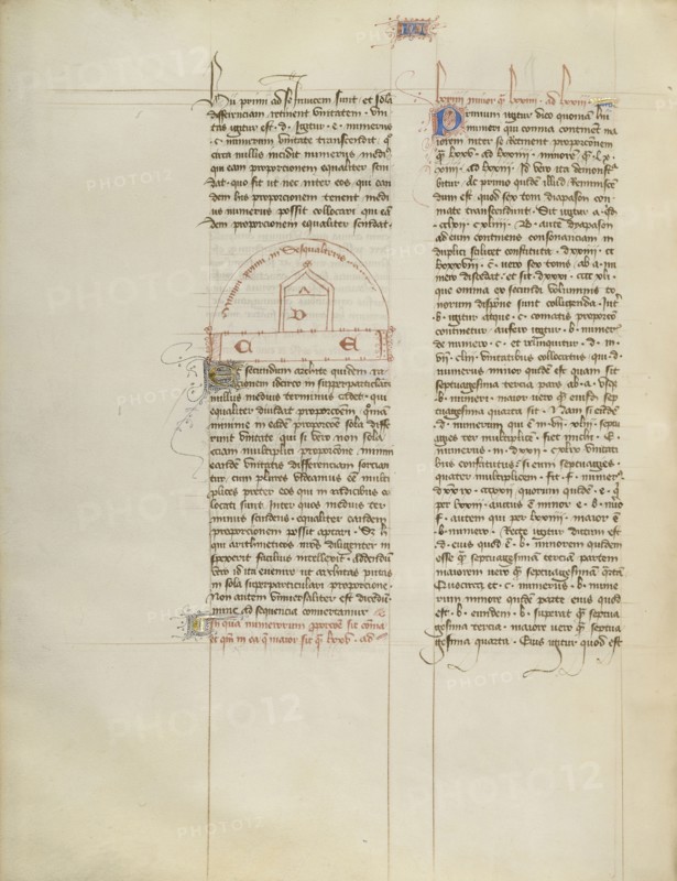 Chart; Virgil Master, French, active about 1380 - 1420, Paris, France; about 1405; Tempera colors, gold paint, gold leaf