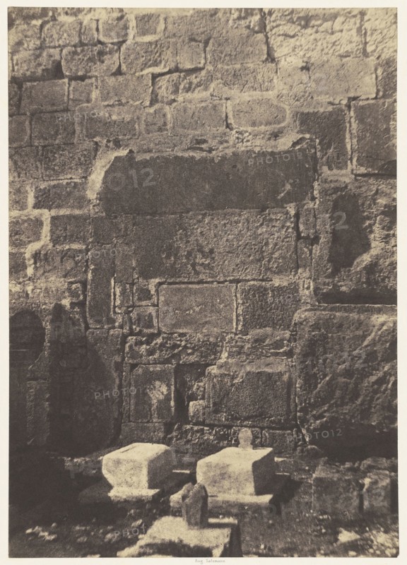 Jérusalem. Enceinte du Temple. Poterne de Josaphat; Auguste Salzmann, French, 1824 - 1872, Louis Désiré Blanquart-Evrard