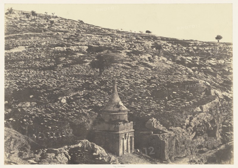 Jérusalem. Vallée de Josaphat. Faces Ouest et Nord 1; Auguste Salzmann, French, 1824 - 1872, Louis Désiré Blanquart-Evrard