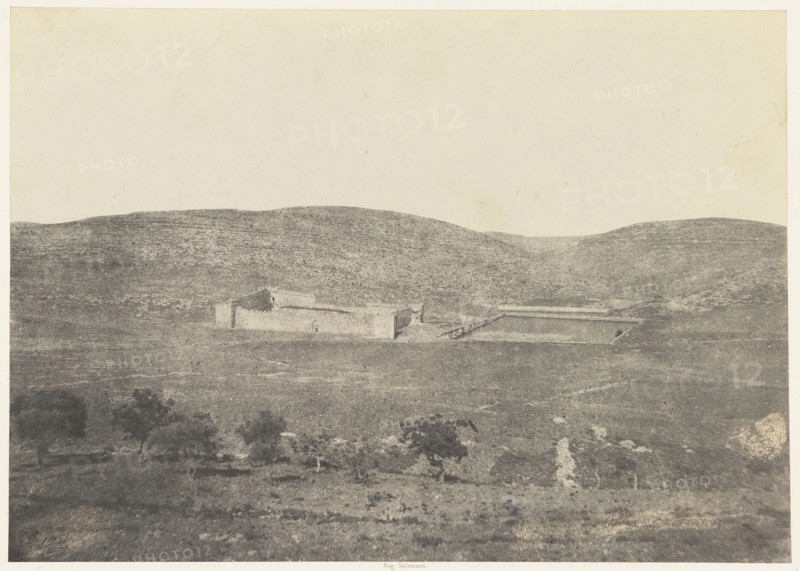 Jérusalem. Vasques de Salomon. Vue générale; Auguste Salzmann, French, 1824 - 1872, Louis Désiré Blanquart-Evrard, French, 1802