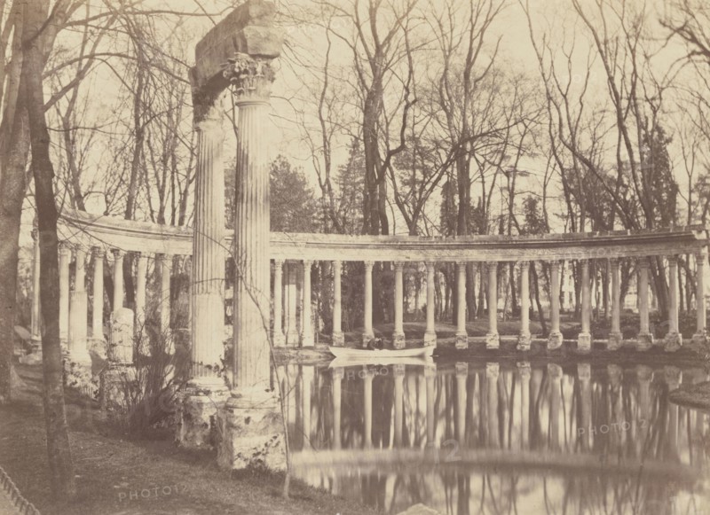 The Naumachia, Parc Monceau, Paris; Charles Marville, French, 1813 - 1879, Paris, France; 1861 - 1871; Albumen silver print