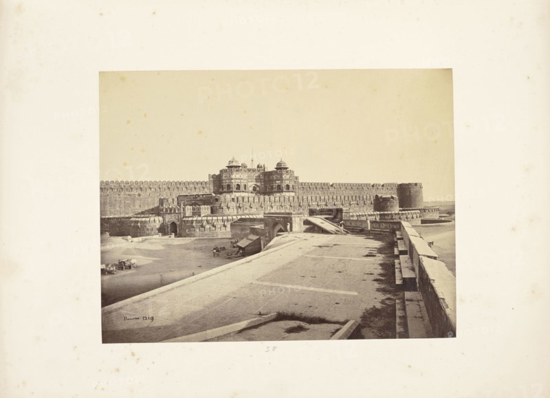 Agra; The Fort, Delhi Gate; Samuel Bourne, English, 1834 - 1912, Agra, India; about 1866; Albumen silver print