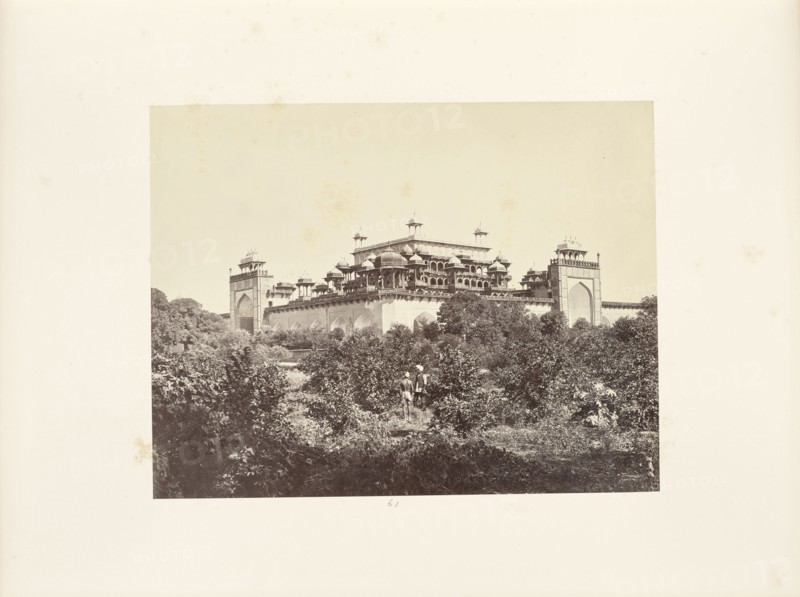 Secundra; The Mausoleum of Akbar; Samuel Bourne, English, 1834 - 1912, Agra, India; about 1866; Albumen silver print