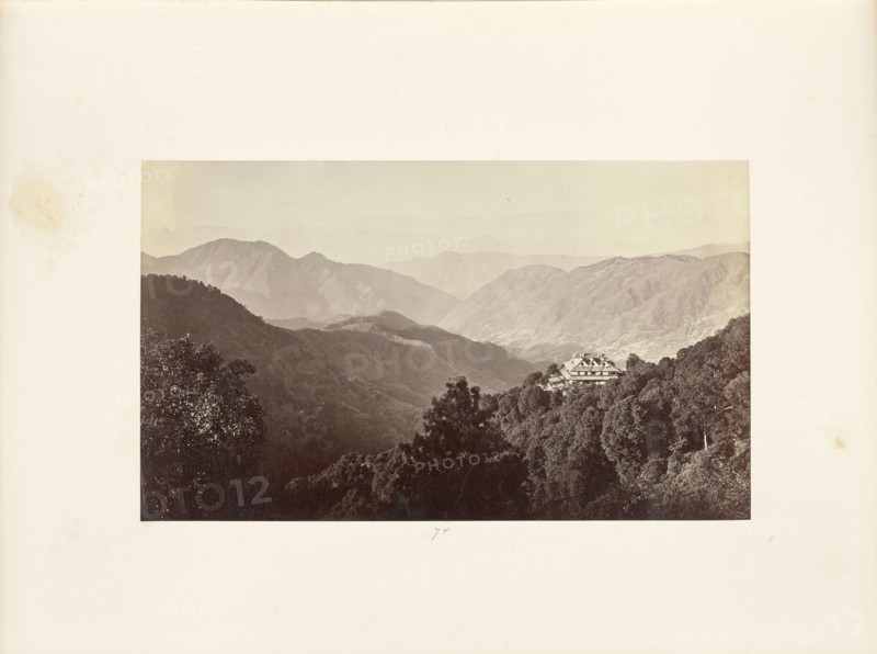 Simla; The Yarrows with Shalli Peaks in the Background from Inverarm; Samuel Bourne, English, 1834 - 1912, Simla, India; 1868