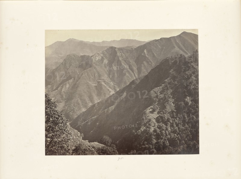 Simla; Khuds North of Jakko, and the Mahassoo Hills; Samuel Bourne, English, 1834 - 1912, Simla, India; 1868; Albumen silver