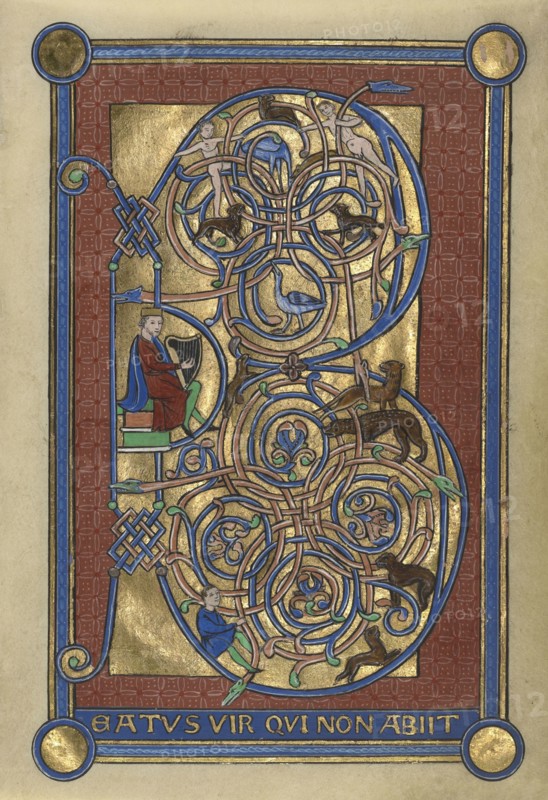 Replacement leaf; France; late 19th century ?; Tempera colors, gold, and iron gall ink on parchment; Leaf: 17 x 11.9 cm