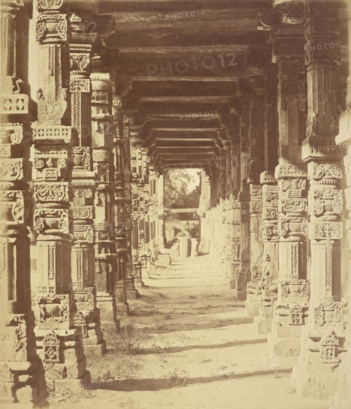 Interior of the Hindoo Temple in Cootub, Delhi; Felice Beato, 1832 - 1909, Delhi, India; 1858 - 1860