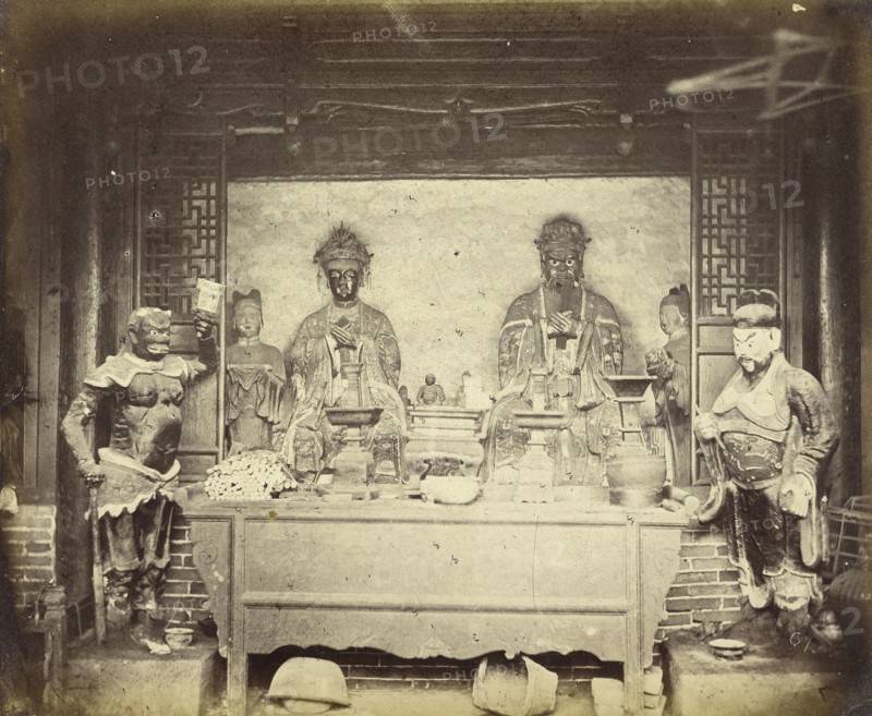 Headquarters House, 1st Division, Pehtung, Binhai New Area, Tianjin, China,; Felice Beato, 1832 - 1909, Henry Hering, 1814