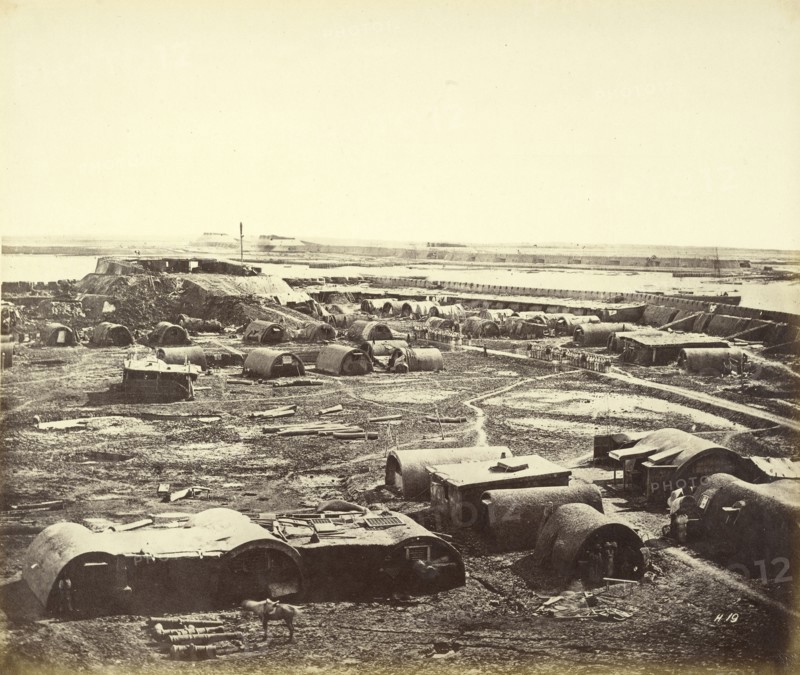Interior of North Fort, Showing the Chinese Encampment, August 21st, 1860; Felice Beato, 1832 - 1909