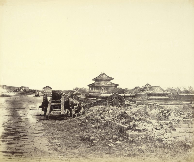 Top of the Wall of Peking, Beijing, China; Felice Beato, 1832 - 1909, Henry Hering, 1814 - 1893, Pekin, China
