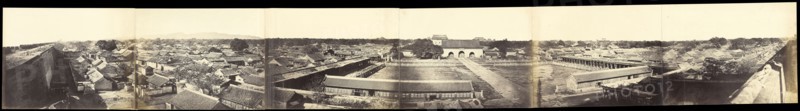 Panorama of Peking, Taken from the South Gate, Leading into the Chinese City; Felice Beato, 1832 - 1909