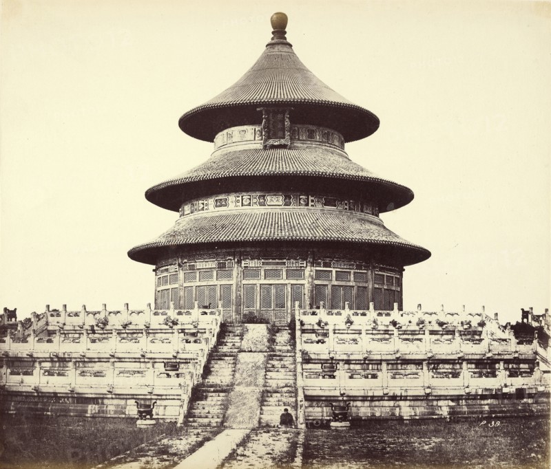 Sacred Temple of Heaven; Felice Beato, 1832 - 1909, Henry Hering, 1814 - 1893, Pekin, China
