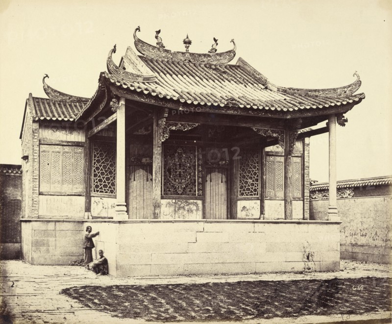 Chinese Theatre, Canton; Felice Beato, 1832 - 1909, Henry Hering, 1814 - 1893, Canton, China