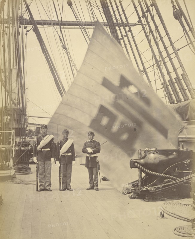 The Flag of the Commander in Chief of the Korean Forces; Felice Beato, 1832 - 1909, Korea; June 1871