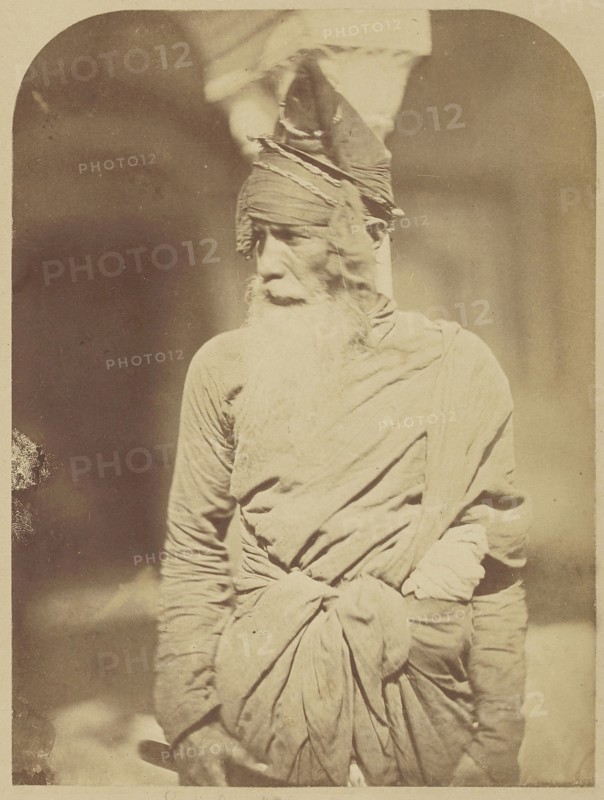 Sikh Akali; Felice Beato, 1832 - 1909, Delhi, India; 1858; Albumen silver print