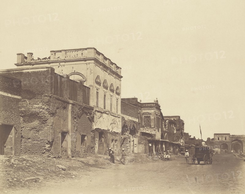 House in Which the King was Confined in the Palace; Felice Beato, 1832 - 1909, Delhi, India; 1858; Albumen