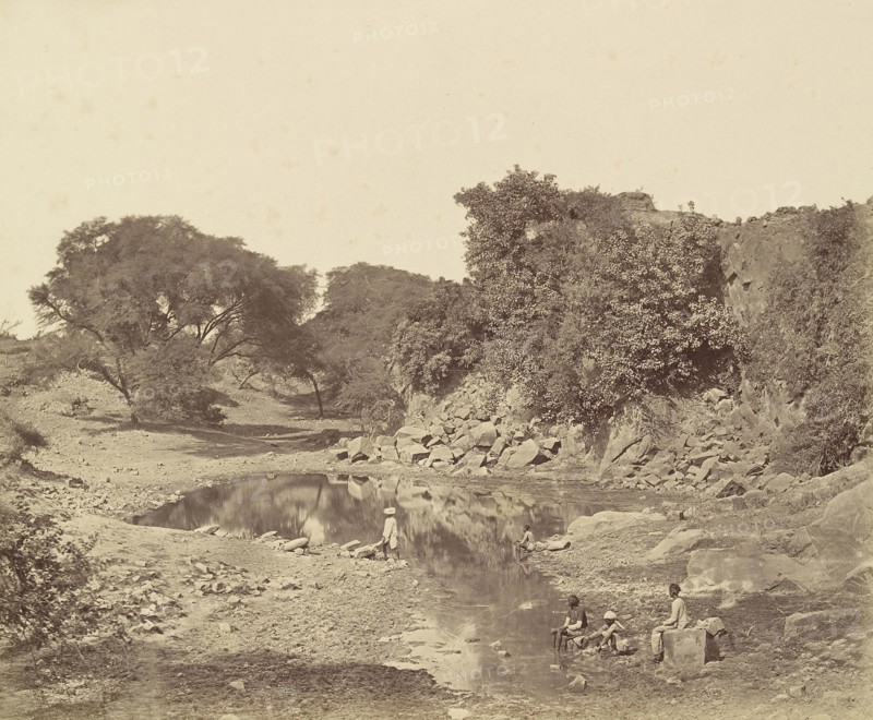 The Crow's Nest Battery; Felice Beato, 1832 - 1909, Delhi, India; 1858; Albumen silver print