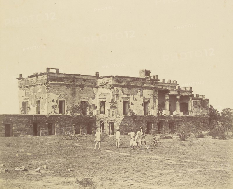 Hindoo Nao's House; Felice Beato, 1832 - 1909, Delhi, India; 1858; Albumen silver print