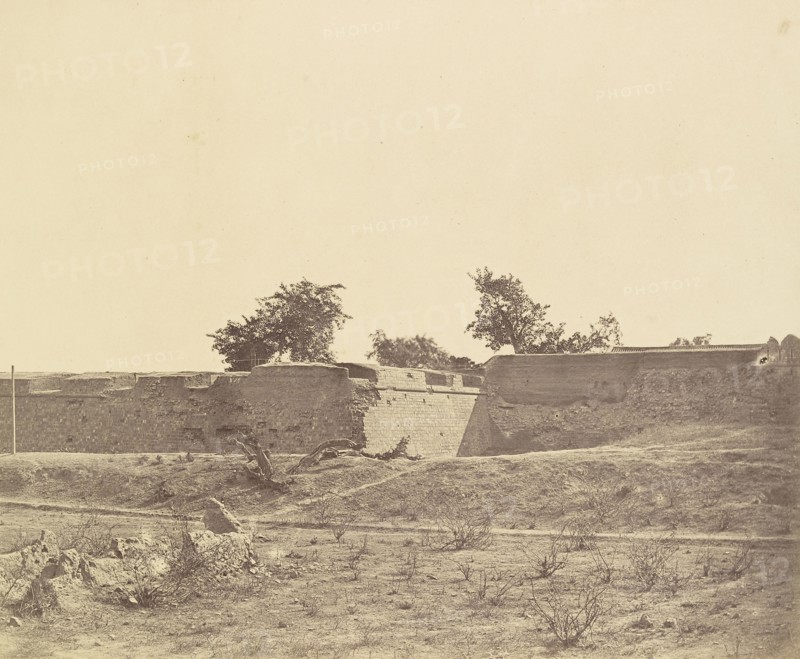 Water Bastion and Breach; Felice Beato, 1832 - 1909, Delhi, India; 1858; Albumen silver print