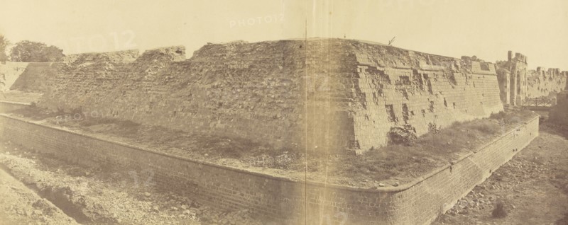 Main Breach and Cashmere Gate and Bastion; Felice Beato, 1832 - 1909, Delhi, India; 1858; Albumen silver