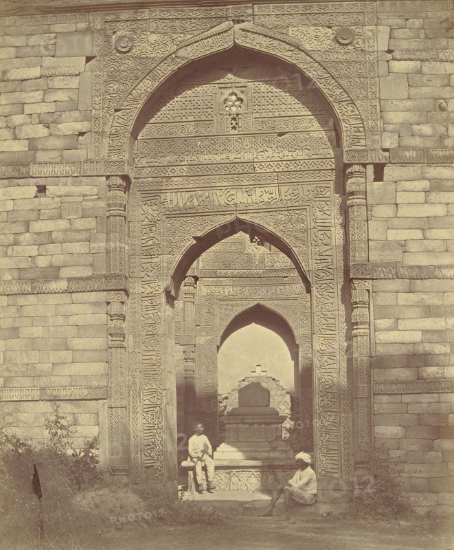 Tomb in Kutub; Felice Beato, 1832 - 1909, Delhi, India; 1858; Albumen silver print