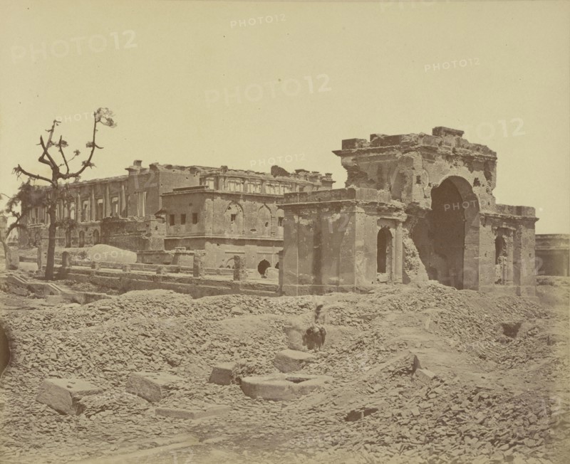 Gateway and Banqueting Hall, Lucknow; Felice Beato, 1832 - 1909, Lucknow, Uttar Pradesh, India; April 1858