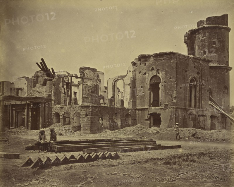 Ruins of the Residency; Felice Beato, 1832 - 1909, Lucknow, Uttar Pradesh, India; 1858; Albumen silver