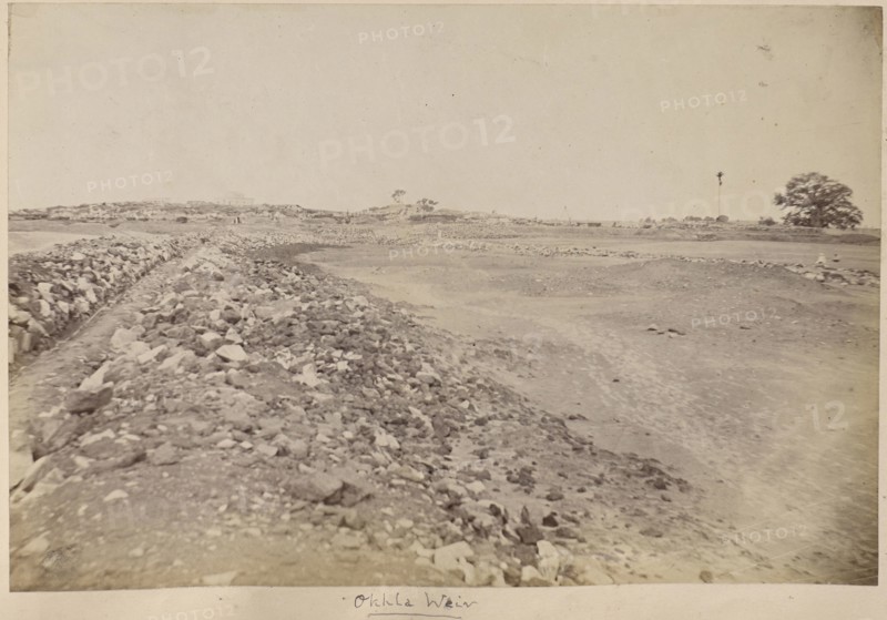 Okhla Weir; Delhi, India; before 1875; Albumen silver print
